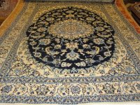 Perzische tapijt nain met zijde in