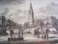 . 18e eeuwse gravure  Amsterdam
