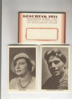 Boekenweekgeschenk jaar 1934 mapje+12 kaarten +1930;1946