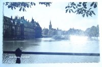 Den Haag. Hofvijver. Met stempel van1963