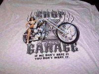 T-shirt chop garage