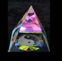 Kristal prisma piramides met of zonder