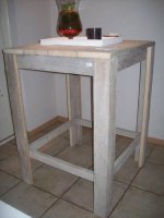 Steigerhout bar/staan/hang tafel