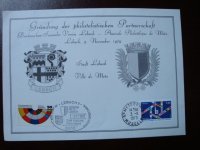 Gedenkblatt Grundung der Philatelistischen Partnerschaft, postzegel