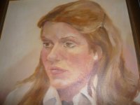 Ton Pape olieverf 1975 portret meisje
