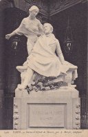 Parijs standbeeld Alfred de Musset door