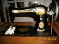Oude singer naaimachine