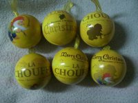 La Chouffe Kerstballen. Set van 6