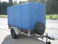 SARIS Aanhangwagen met huif Blauw 2,5M