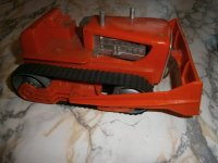 Bulldozer No T 100B oranje plastic