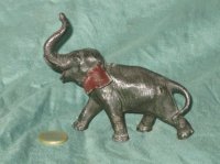 Metalen olifant van ca 1900