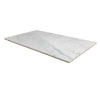 Rechthoekig marmeren tafelblad 100x60cm Wit marmer