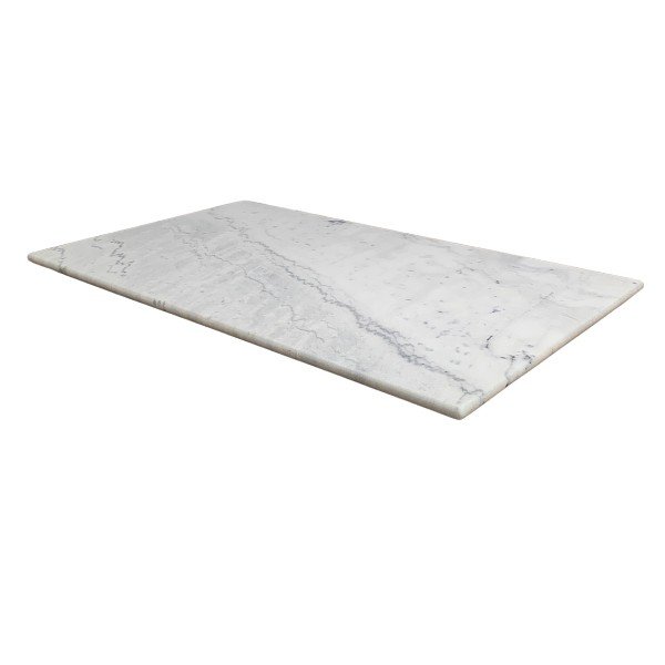Rechthoekig Marmeren Tafelblad 100x60cm Wit  Marmer  te Koop 