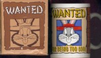 Looney Tunes Bugs Bunny mok \'WANTED\'
