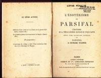 Aangeboden: L`esoterisme de Parsifal t.e.a.b.