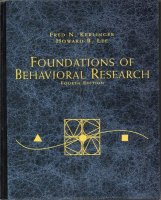 Foundations of behavioral research