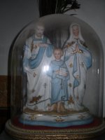 Mooi biscuit heilige familie beeld