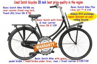 Oma fiets (made in Holland)zwart,28 inch
