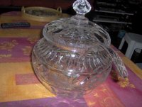 Kristallen Punch-bowl met glazen