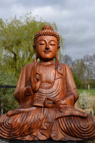 Boeddha Van Hout, Handgemaakt En Authentiek te Koop Aangeboden op Tweedehands.net