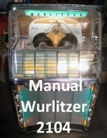 Aangeboden: Boek of CD voor Wurlitzer 2104 t.e.a.b.