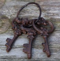 Bosje sleutels aan een ring van