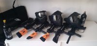 5 complete paintball sets : euro