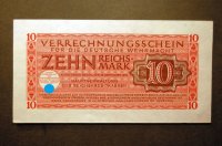 Duits bankbiljet bankbriefje 10 Reichsmark Wehrmacht