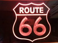 ROUTE 66 3D LED VERLICHTING RECLAME