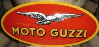 Emaile reclame bord Moto Guzzi dealer