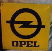 Opel emaille garage reclame bord dealer