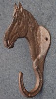 Kapstokhaak paard met hoefijzer LH144 van