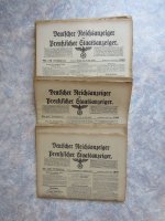 Krant NSDAP Hitler Duitsland Pruisen Dagblad