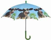 Vrolijke kinder paraplu met koe/kalf KG157