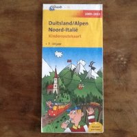 ANWB 2009-2010  kinderroutekaart Duitsland/Alpen Noord-Italie