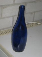 Blauwe fles