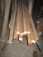 12 houten balkjes