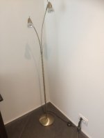Dubbele leeslamp MITA in cascade brons