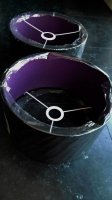LAmpekap purple-30 cm-2 stuks-nieuw-prijs per stuk