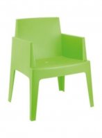 Box stoelen kleuren rood groen en