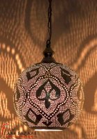 Marokkaanse bollamp zilver 