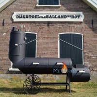Oklahoma country smoker barbecue chuck wagon