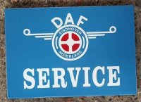 Daf service emaillen bord garage reclame