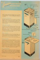 Oude handleiding van Hoover wasmachine