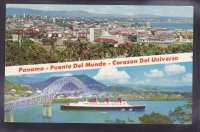 Panama ansichtkaart Paquebot Tahiti - Den
