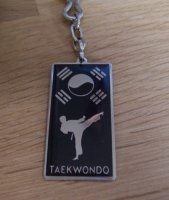 Taekwondo sleutelhangers hanger ketting eigen ontwerp