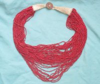 Vintage Naga ketting rood - Naga