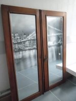 Grote deur brocante spiegels-2stuks-155x61cm-prijs per stuk