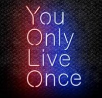 YOLO You only live once neon