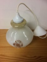 Rustieke hanglamp in glas